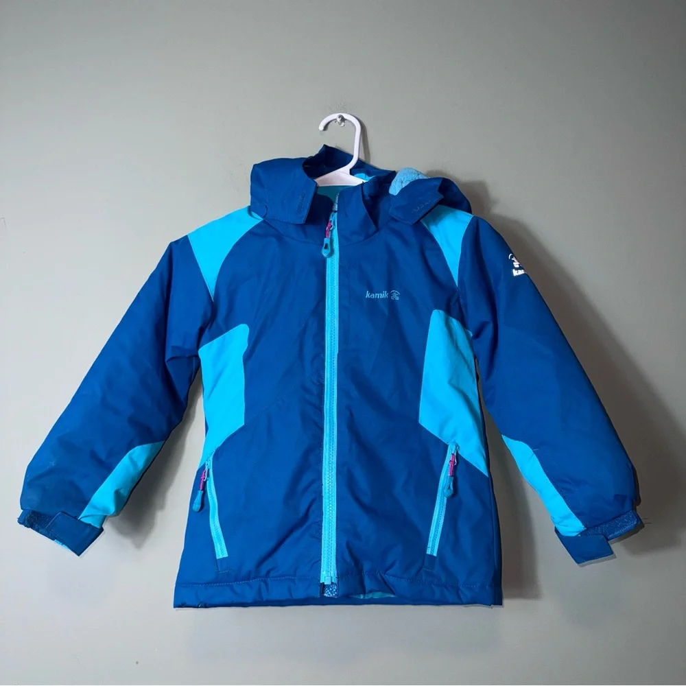 Kamik Girls Evie insulated snow jacket Blue Size 110/5‎